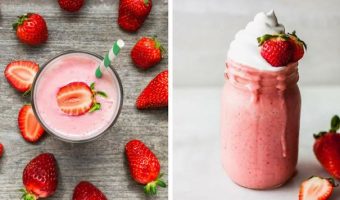 Receta batido de fresa casero natural